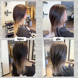 カラー 吉田 彩のヘアスタイル