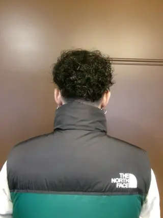 ミディアム 窪田 力也のヘアスタイル