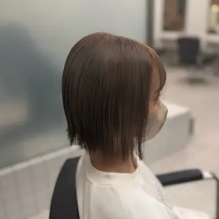 ショート カラー 縮毛矯正+モテカラー 🎀✨mihoのヘアスタイル