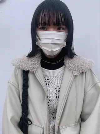 ミディアム log所属・ボブ/顔まわりカット 💫大澤奈緒美のヘアスタイル