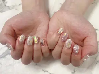 ロング カラー ネイル Q Free nailsのネイルデザイン