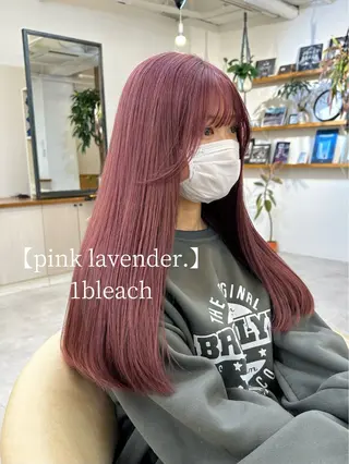 カラー リンダ所属・ボブ/ブリーチ /顔周り/すずきのヘアスタイル