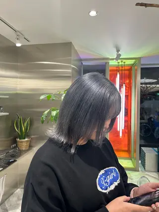 ミディアム カラー メンズ/ボブ/パーマ /くるみのマツエク・マツパデザイン