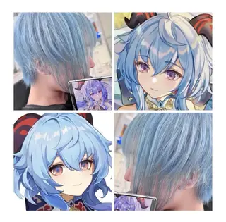 ショート カラー GARU-ガル-所属・TSUNO🦖 派手髪/オタク美容師のヘアスタイル