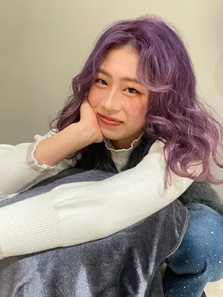 ミディアム カラー ヘアアレンジ 8HAIR / MAYUのヘアスタイル