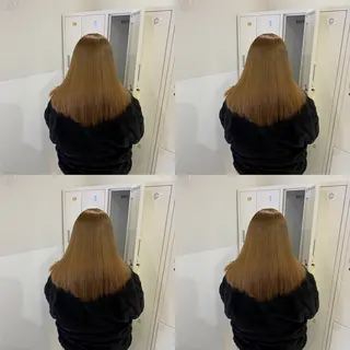 セミロング カラー 🦋REISA🦋 エクステ×ハイトーンのヘアスタイル