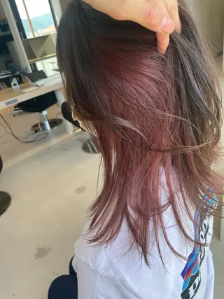 ミディアム カラー Lia所属・皆木 智晴のヘアスタイル