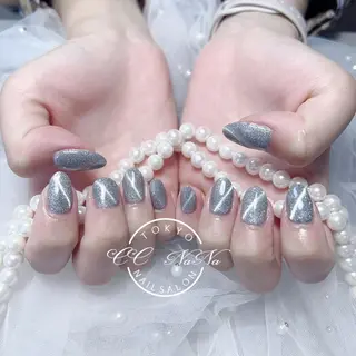 ネイル 韓国風ワンホンネイル パラジェル🩵roのネイルデザイン