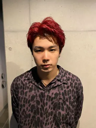 カラー メンズ だいち/ブリーチ/ レイヤーカットのヘアスタイル