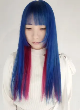 ロング Backbocker所属・ハイトーン/ブリーチ /デザインカラーのヘアスタイル