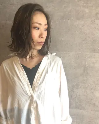 ミディアム カラー hair salon Glanzのヘアスタイル
