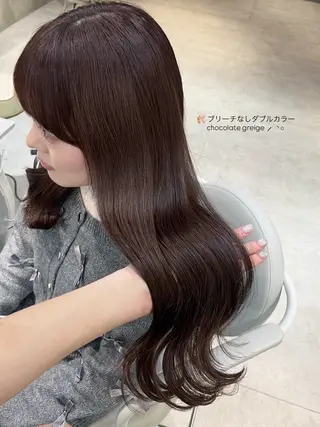 セミロング cache cache所属・🩰無料カットモデル /5cm以上/桃🍨のヘアスタイル