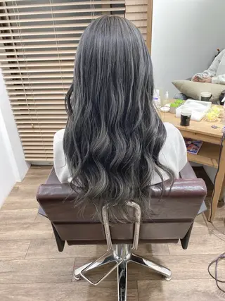 ロング カラー GO TODAY SHAiRE SALON 横須賀所属・ハイライト⭐️上野 高広のヘアスタイル