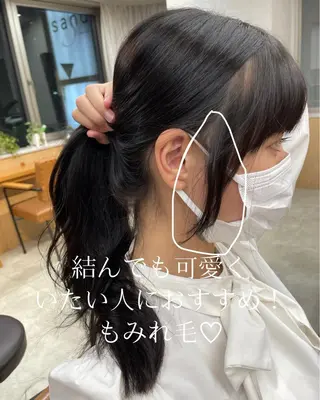 ロング 松本 和馬のヘアスタイル