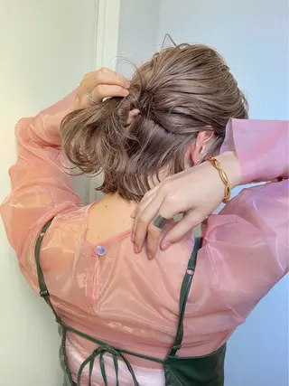 セミロング 森綱 悠 /栄/ボブのヘアスタイル