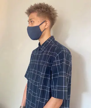 ショート カラー メンズ メンズカットモデル 募集/かいふうのヘアスタイル