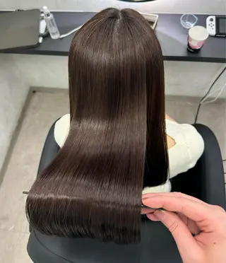 ロング XYZ所属・縮毛矯正/髪質改善 韓国風/MIKIYAのヘアスタイル