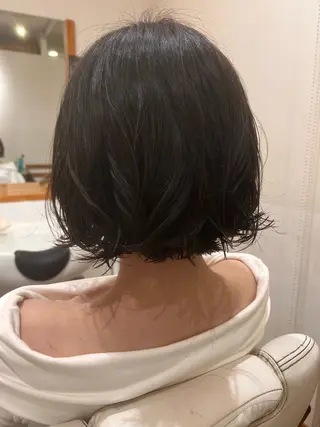 ミディアム パーマ アザマ　ヤスカツ _rosso 川口のヘアスタイル