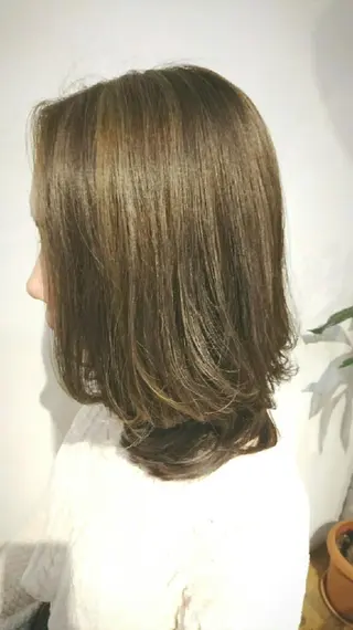 ミディアム カラー ＊Cielo＊ 佐藤 幸世のヘアスタイル