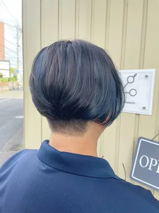 ショート カラー ケアブリーチ /髪質 改善/古橋圭史郎のヘアスタイル