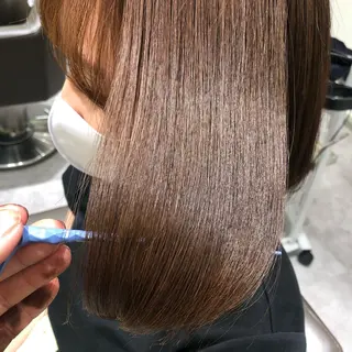 ロング ムトウセイマ/艶髪 /艶ケアWブリーチのヘアスタイル