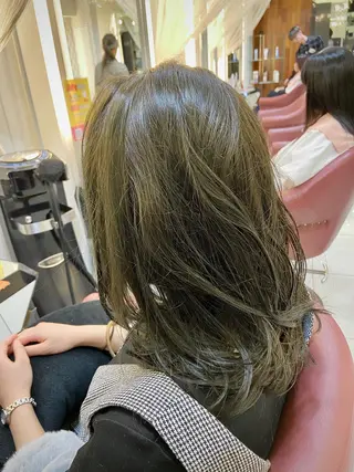 セミロング カラー 【髪質改善×カラー】 QUALIS沓掛貴浩のヘアスタイル