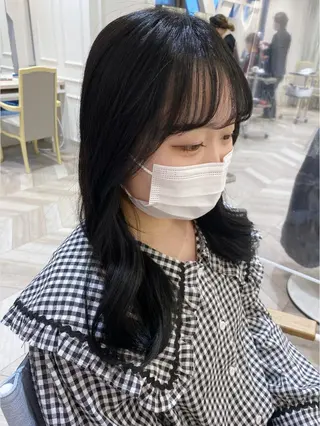 ロング カラー ベージュ/インナー カラー🤍Rieのヘアスタイル