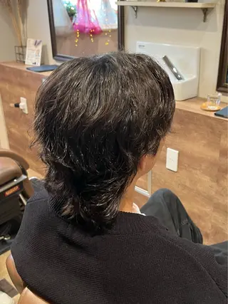 パーマ メンズ 顔まわり/オフィス カラー/青栁優🔆のヘアスタイル