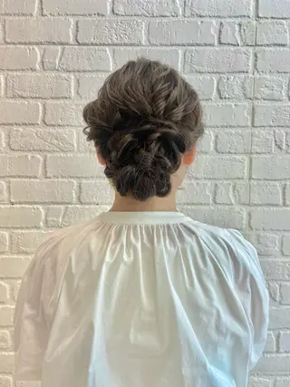 セミロング ヘアアレンジ カラーお任せ下さい ✨️おかだまなみのヘアスタイル