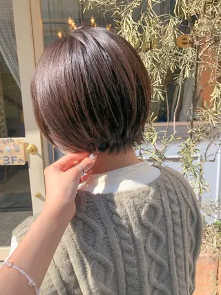 ショート カラー ショートボブ💗 ヤマネシオリのヘアスタイル