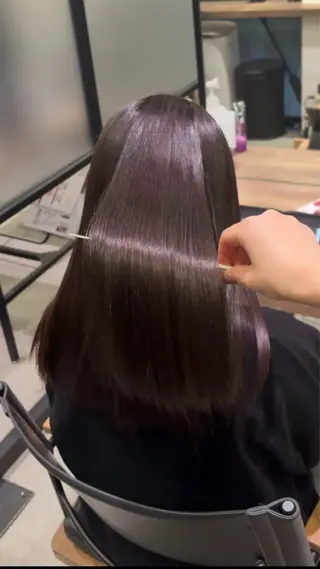 セミロング 大浦 姫奈のヘアスタイル