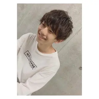 ショート カラー ヘアアレンジ メンズ ange☞ soutaのヘアスタイル