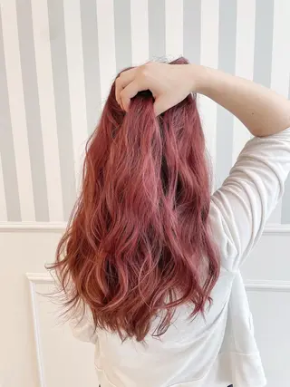 ロング ブリーチカラー✨ 駒場　笙のヘアスタイル