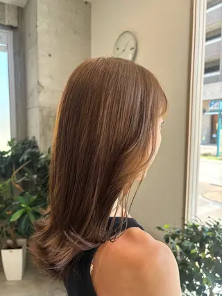 セミロング レイヤーカット🥀/ 大曽根🤍yuukaのヘアスタイル