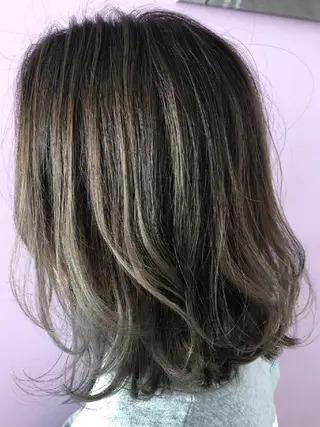 ミディアム カラー ヘアアレンジ ナカシマ  アユミのヘアスタイル