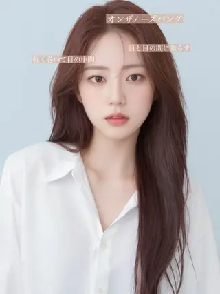 ロング 映える顔まわり/前髪 特化 💗 ユキマのヘアスタイル