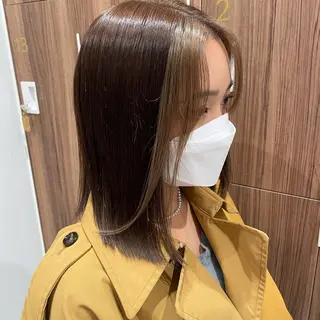 ミディアム カラー 🇰🇷韓国ヘア★ 副店長.쿠리타⭐︎のヘアスタイル