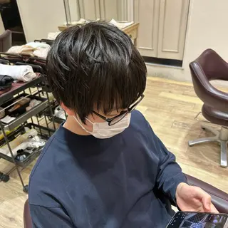 ショート メンズ メンズパーマ/カラー /須藤　大貴のヘアスタイル