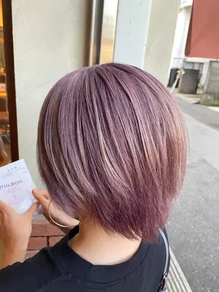 ショート カラー パーマ ヘアアレンジ メンズ キッズ ネイル マツエク・マツパ emu所属・🌈髪質改善・美髪矯 正・平野瀬乃🌈のヘアスタイル