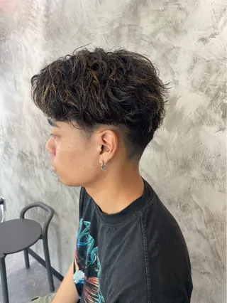 カラー パーマ メンズ 野々市市役所徒歩1分 /メンズ特化サロンのヘアスタイル