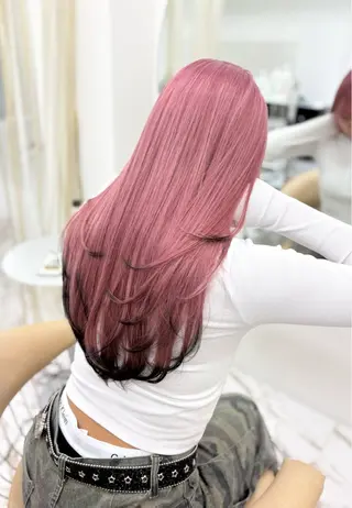 ロング Haruna/河原町 ハイトーン🤍のヘアスタイル