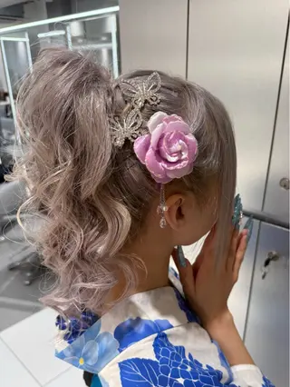 ロング ヘアアレンジ 🌈 YUUNA🌈のヘアスタイル