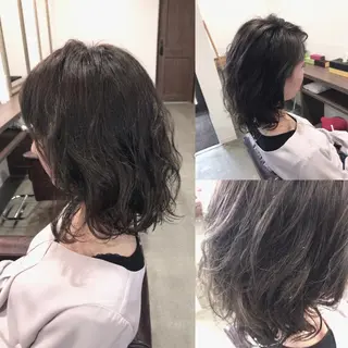 ショート カラー パーマ レイヤーカット匠 イソザキノリユキのヘアスタイル