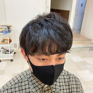 ショート パーマ メンズ Mirai 🧸のヘアスタイル