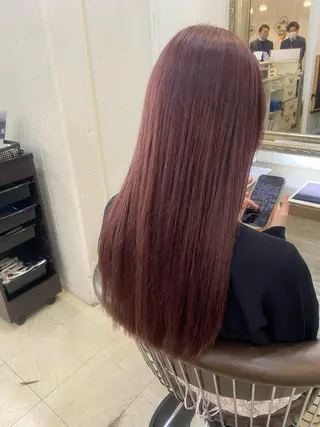 ロング カラー パーマ ヘアアレンジ 立川🤍韓国ヘア/ レイヤー🇰🇷🖤のヘアスタイル