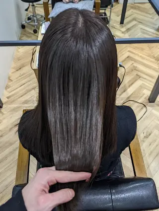 ロング カラー ✨METEO導入店✨ 髪質改善×縮毛矯正のヘアスタイル