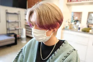 ショート カラー メンズ 韓国レイヤー/ハイ トーン/優太のヘアスタイル