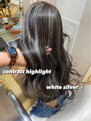 セミロング カラー ヘアアレンジ ハイトーンピンク🍑 ブリーチ🍑RINAのヘアスタイル