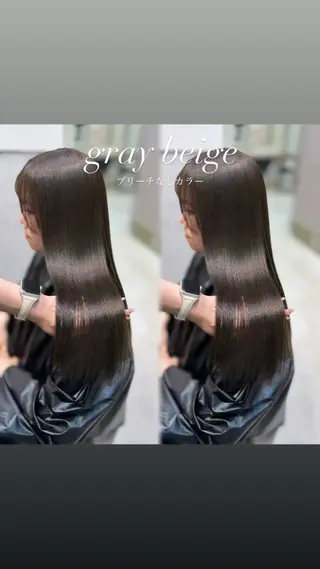 セミロング カラー ヘアアレンジ GO TODAY SHAiRE SALON 原宿verno店所属・完全💗マンツーマン marinのヘアスタイル