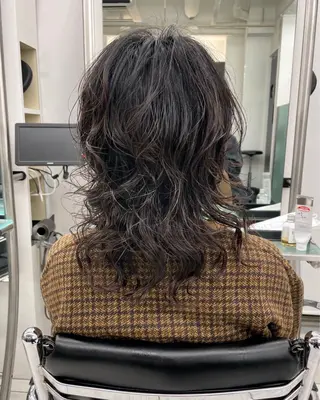 ロング パーマ 【レイヤーカット】 キサヌキミワのヘアスタイル